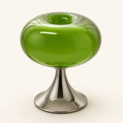 Green Glass Table Lamp T4-011