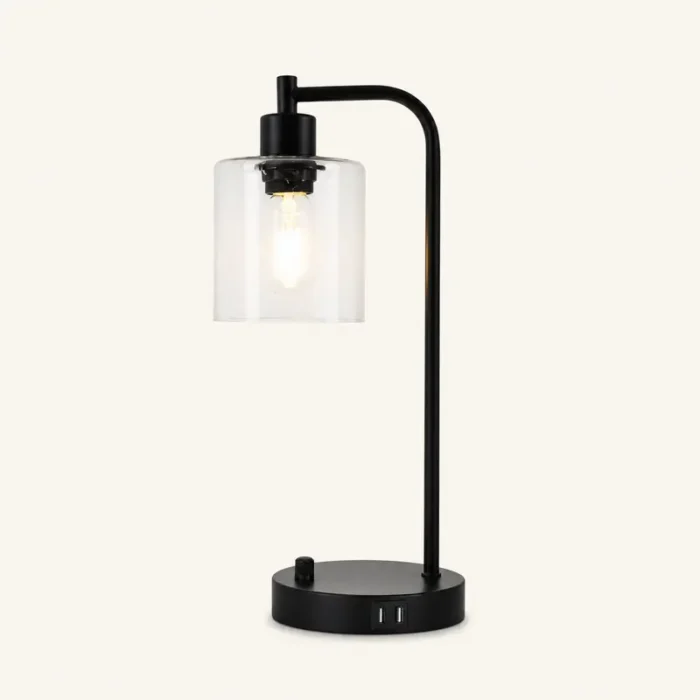 Industrial Glass Table Lamp T4-020