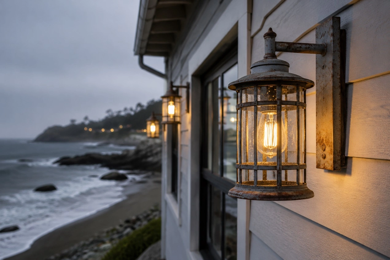 Lamp fixture rusting