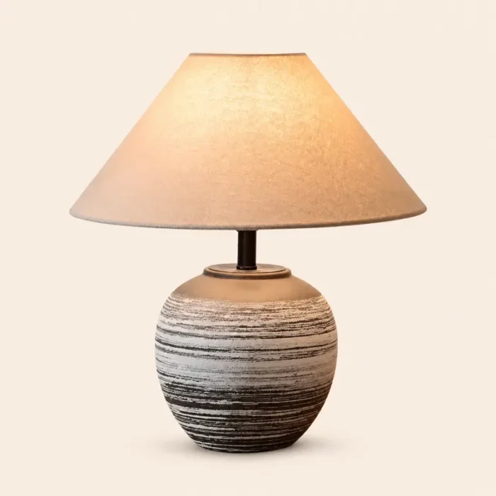 Large Round Table Lamp T1-018