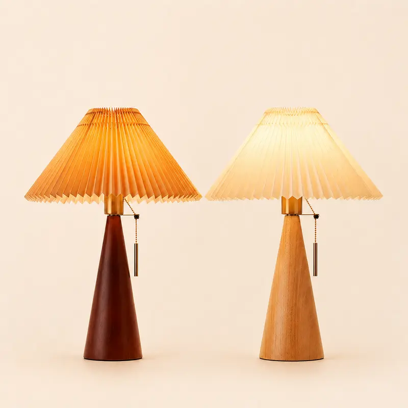 Large Wooden Table Lamp T1-005