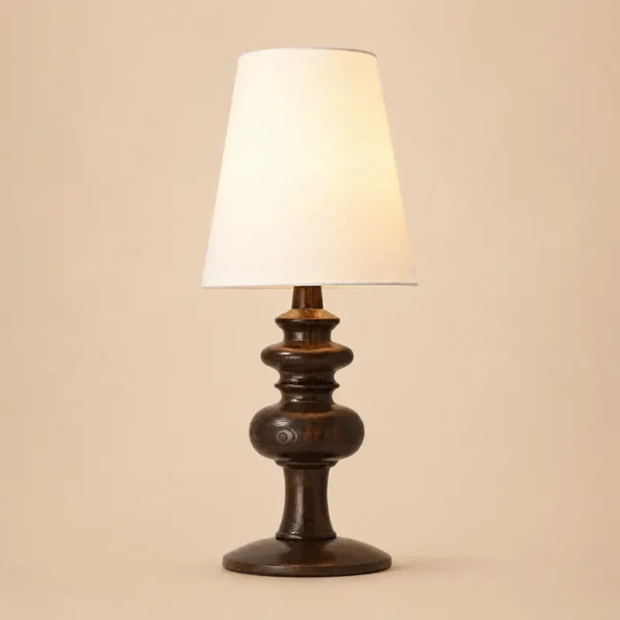 Large wooden table lamp T3029