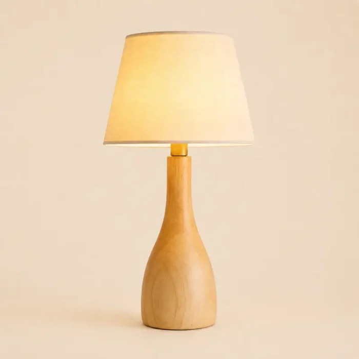 Mid century modern wood lamp T3011