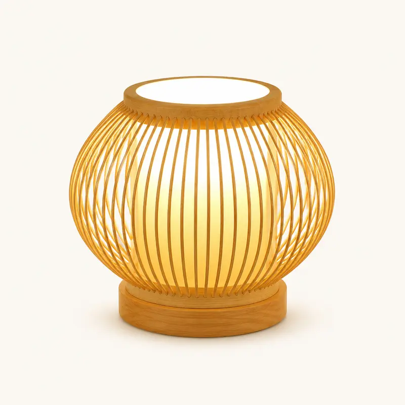 Small Bamboo Table Lamp T38-006