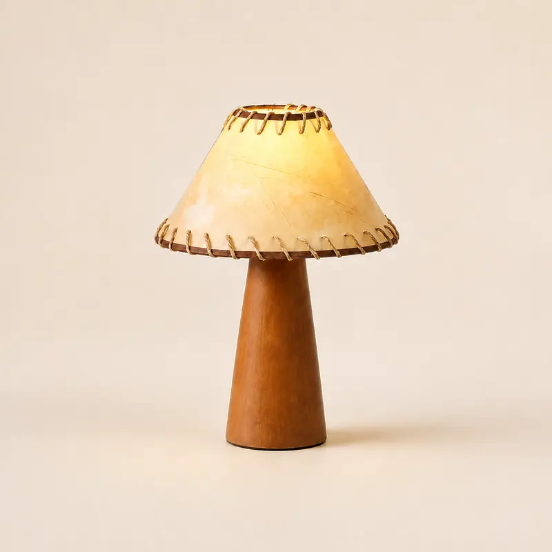 Solid wood table lamp T3013