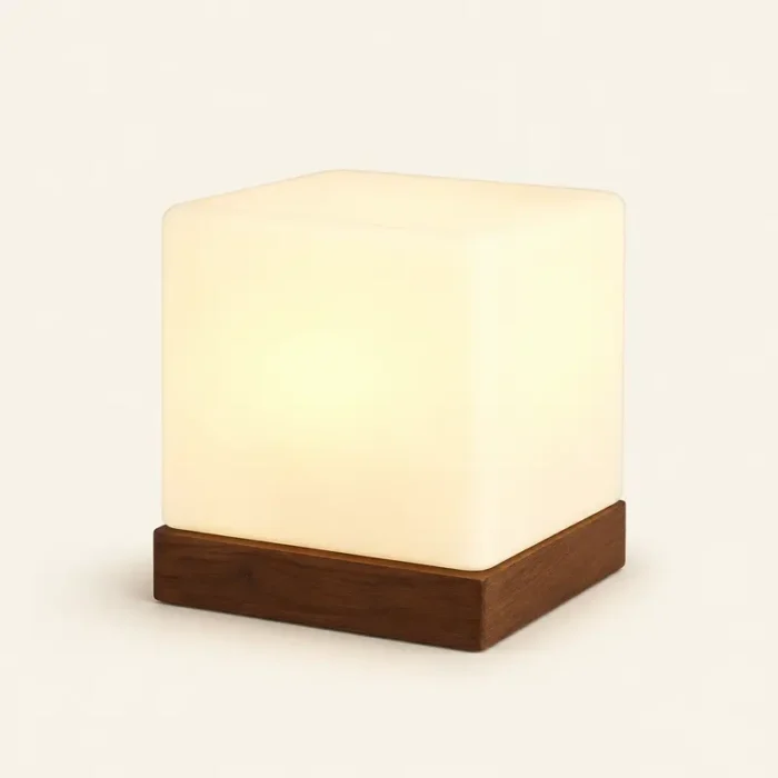 Square Glass Table Lamp T4-030