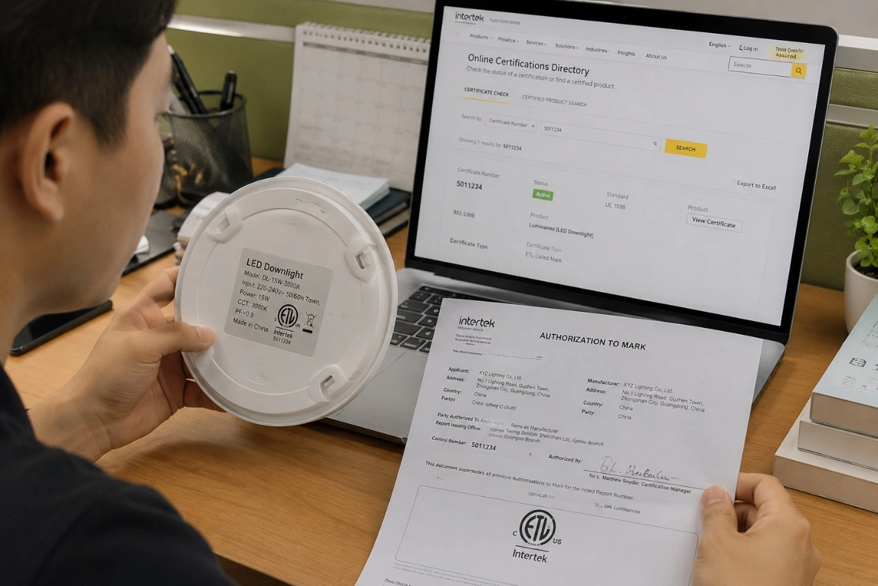 Verify the Certificate Date and Certification Scope