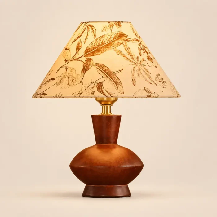 Vintage wooden table lamp T3009