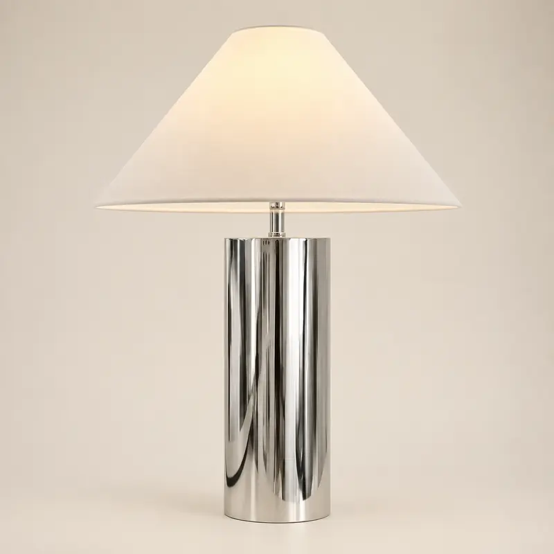 White Chrome Table Lamp T29-015