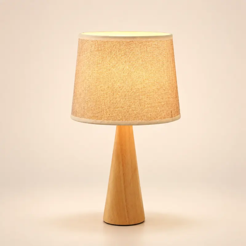 Wooden bedside table lamp T3023