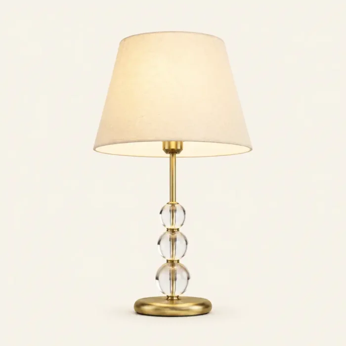 Antique Brass Crystal Table Lamp T2-002