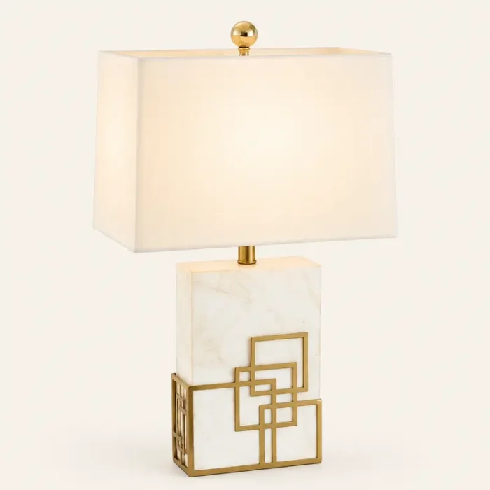 Antique marble table lamp T4014