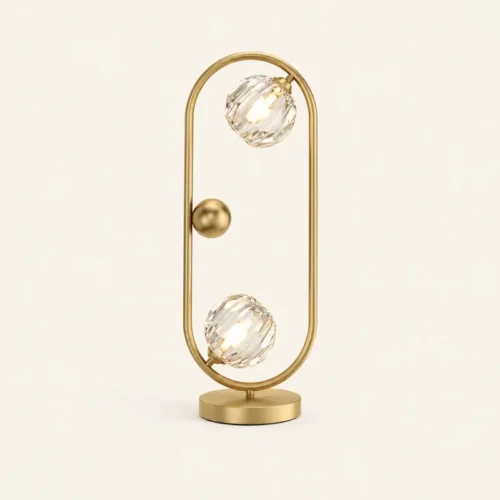 Brass Crystal Table Lamp T2-013