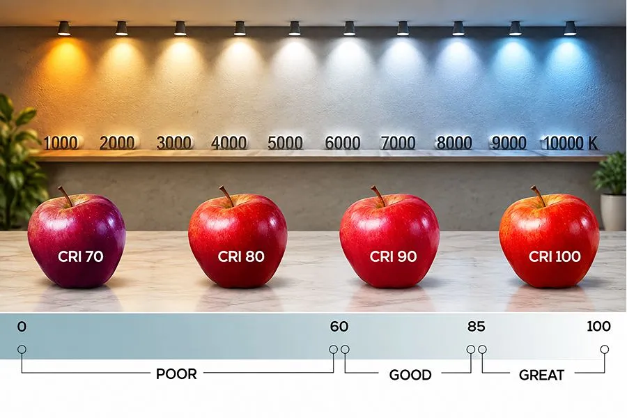 Food Lighting and Light-Quality Test
