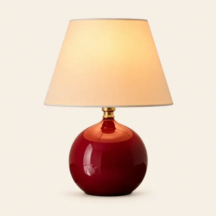 Red Table Lamp for Bedroom T43-037