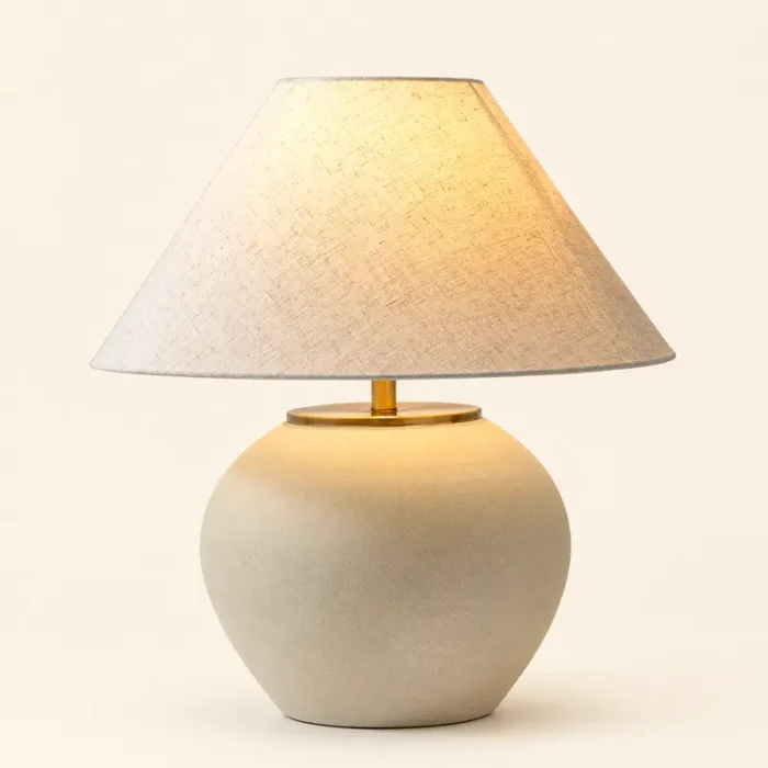 Round ceramic table lamp T2016