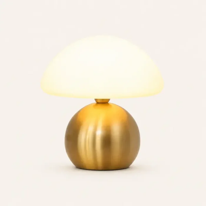 Vintage Brass Mushroom Lamp T2-007