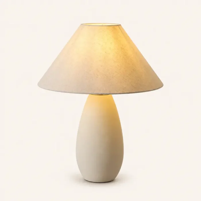White ceramic table lamp T2002