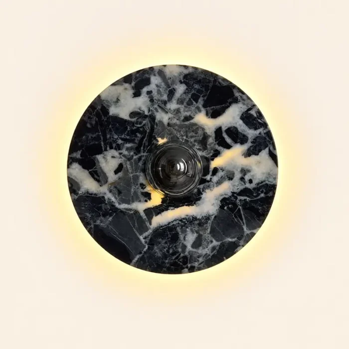 black marble wall sconce W3-002