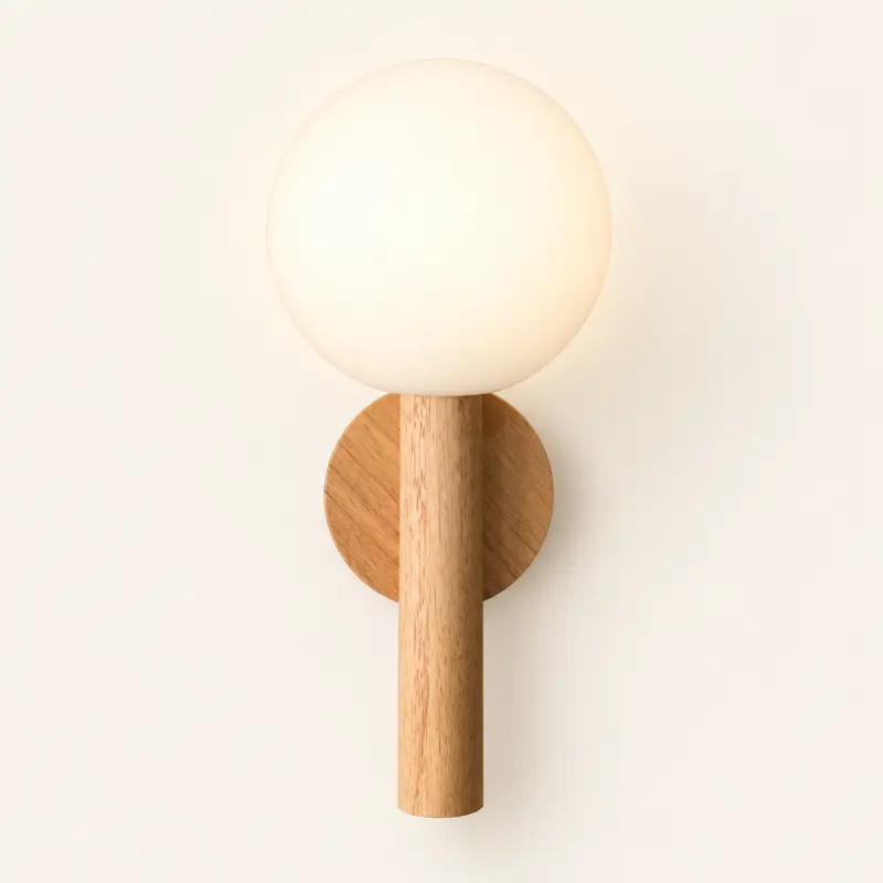 modern wood wall sconce W6-001